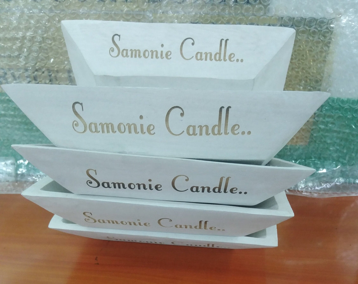 ON SALE. Wholesale Personalized white Wooden Dough Bowls Lots of 7.Engraved Candle Coloured Bowls Bulk. Dough Bowls Coloured - White