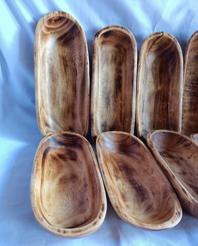 Wholesale Supply.Beautiful Handcarved Dough Bowls For Candle set of 8 medium-4 and small-4 mix 11"and9".Rustic Home Decor.DIY Christmas SALE