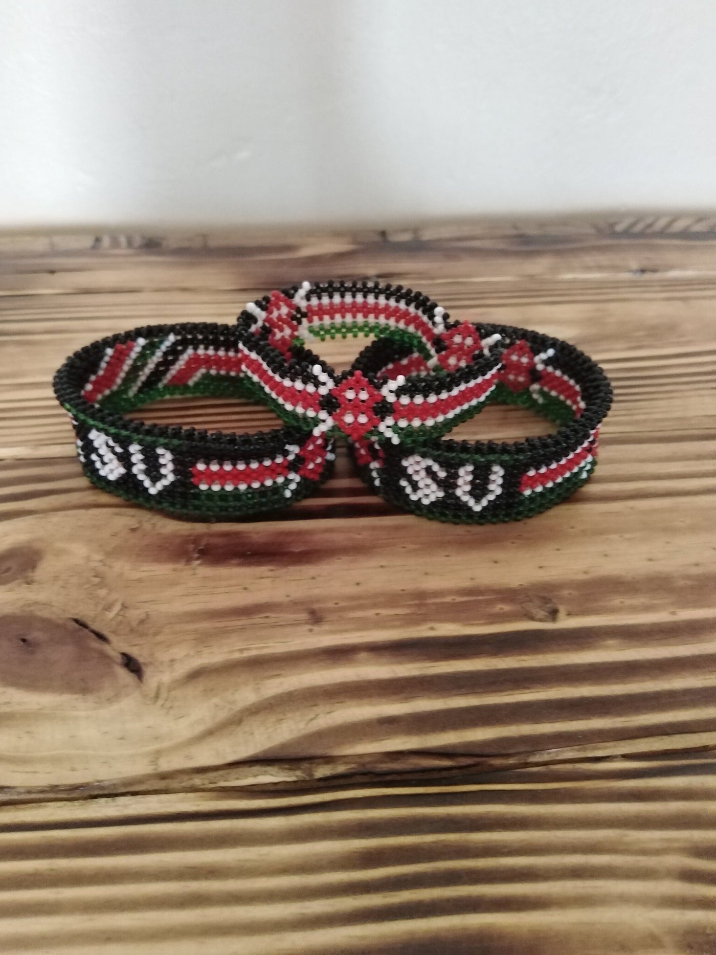 Wholesale. Kenyan Personalized  Bead Bracelet. Customised  Handmade Bead Patriotic Bracelet. Easter Cute Gift. His Name Her Name Bracelet.