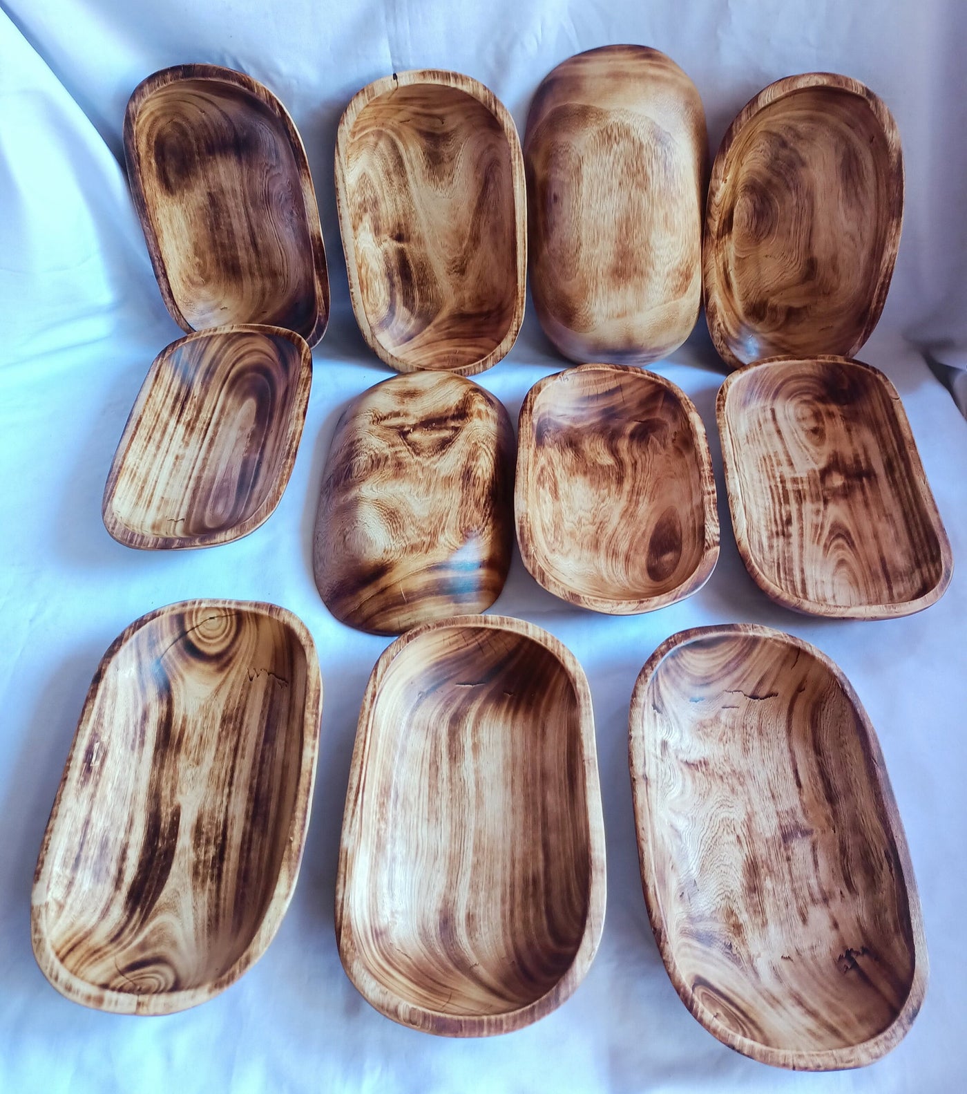 Wholesale Supply. Unique Handmade 10by6 inches Candle Ready wooden Dough Bowls Set of 10. DIY Candle Bowls. Farmhouse Decor Bowls.Gift items