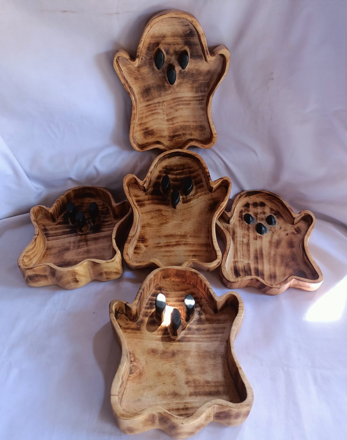 Halloween Ghost Dough Bowls Candle making Halloween Decor Collection wax pour Vessels Halloween witch Garden Farmhouse Candle Bowls Qty 5