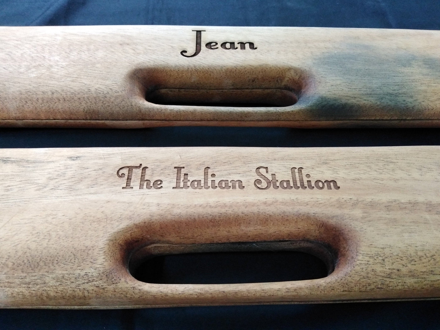 Laser engraved Mancala Board Game-Personalized.Inscribed Hardwood Bao Game. Traditional Ajua Game.Hawalis Game of Oman. with Sago palm seeds
