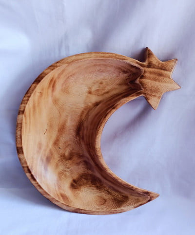 Bulk Supply. Unique Single Star cresent Moon shaped Handcarved Dough Bowls set of 5. Diy Candle Bowls. Farmhouse Decor Bowls.Gift items.