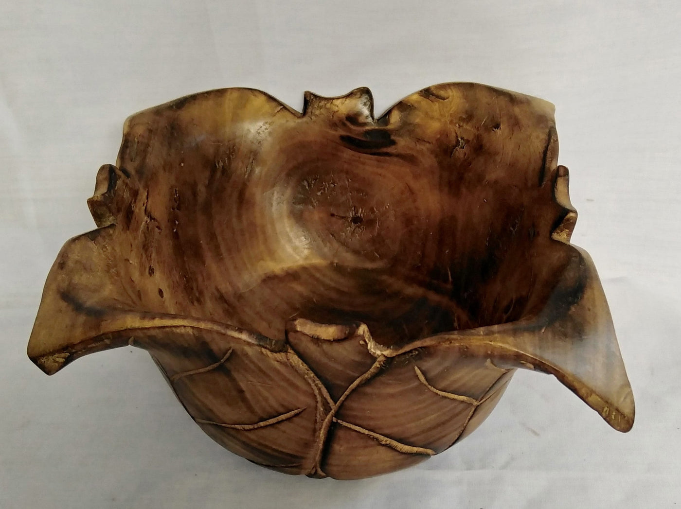 Wholesale Custom made wooden Fruit petal shaped Dough Bowls. Personalised Hand curved Unique Storage Bowl. Perfect Gift for him/her