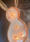 Wholesale Supply! Unique wooden Easter Bunnies Set of 5 Bowls.Candle Ready 2"HT  by 14*long 7" wide  Easter Bunny.Multi wick  Gift Bowls