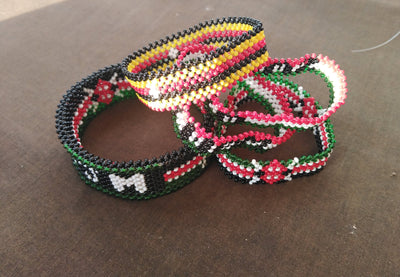 Wholesale Kenyan Flag Handmade Personalized Bracelet.Patriotic Customised Bead Bracelet.Personalised Cute Gift items. Mothers Day cute Gift