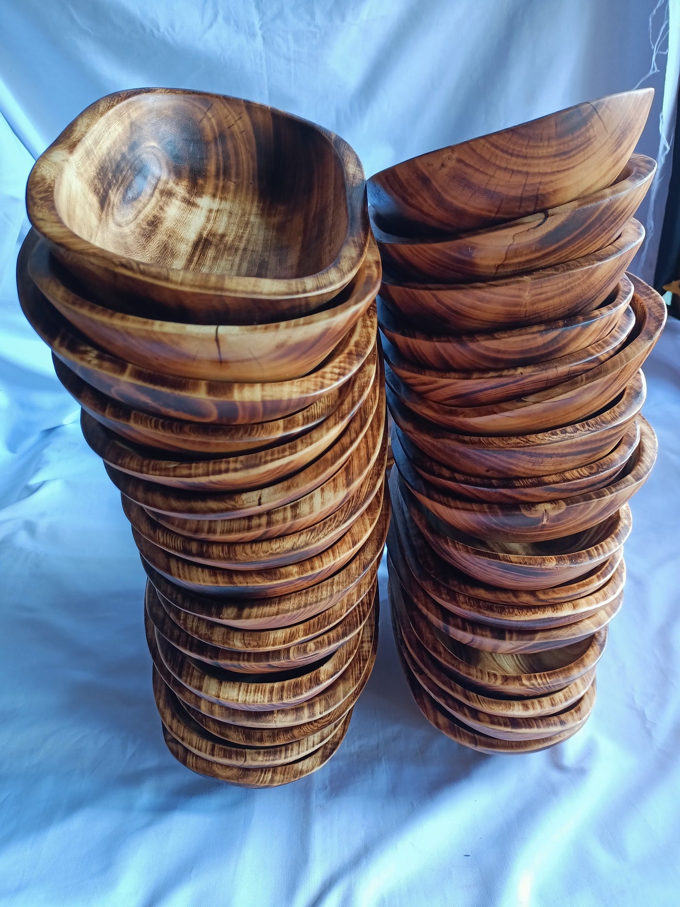 Bulk Sale! Handcarrved 9*6*2 " Dough Bowls set of 7. Perfect Candle Ready Bowls. DIY Wax Pour Bowls. Farmhouse Decor Gift Bowls.