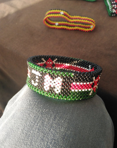 Wholesale Kenyan Flag Handmade Personalized Bracelet.Patriotic Customised Bead Bracelet.Personalised Cute Gift items. Mothers Day cute Gift