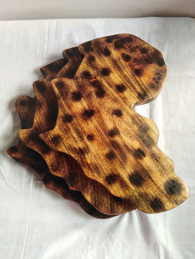 Wholesale.Map of Africa Shaped Cutting Board.Personalised Wood  map Decor set of 2. Handmade Gift wood Board. Mother Day Gifts and Presents