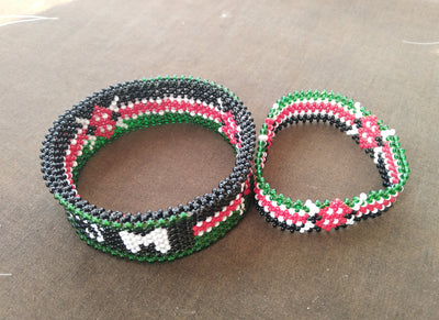 Wholesale Kenyan Flag Handmade Personalized Bracelet.Patriotic Customised Bead Bracelet.Personalised Cute Gift items. Mothers Day cute Gift