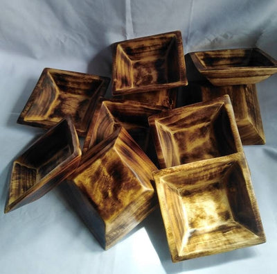 Lots of 20 Candle Ready Adorable Hand made With Natural Fire retardant Cluster Candle Bowls.Rustic Home Decor DIY Candle Making 5*5"mini sqr