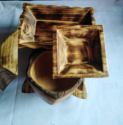Wholesale.The New Dough Bowls Combo. A set of 5 Assorted Candle Bowls,, Rectangular,heart, square wax Bowl