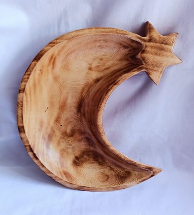 Bulk Supply. Unique Single Star cresent Moon shaped Handcarved Dough Bowls set of 5. Diy Candle Bowls. Farmhouse Decor Bowls.Gift items.