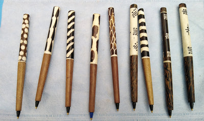 Wholesale Handmade Wooden Wood and Inlaid Cow Bone Ballpoint Pens set of 2. Wooden Pens.Cow Bone Pens. Atleast 2 sets in an order. Gift Pen