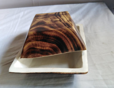ONSALE.WHOLESALE. Handcarved Wooden Candle Dough Bowls Set of 8 Stained wood  Bowls-white Paint Inside. Unique Decor Display Bowls Bulk .