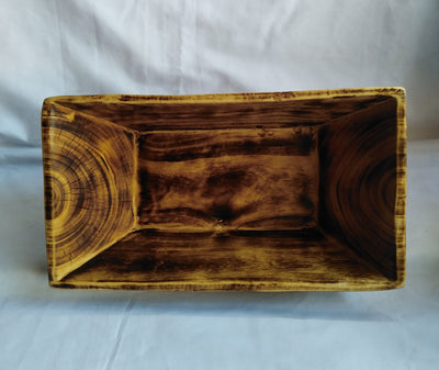 Wholesale Unique  Large Handcarved Dough Bowls set of 5. "The Grand Banquet Bowl"  Wooden multiple wick Candle Display Bowls.Farmhouse Decor