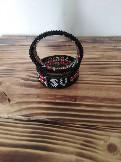 Wholesale. Kenyan Personalized  Bead Bracelet. Customised  Handmade Bead Patriotic Bracelet. Easter Cute Gift. His Name Her Name Bracelet.