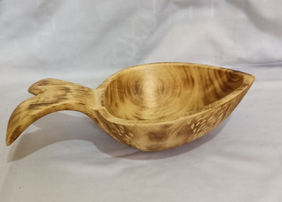Handmade Fish Shaped Bowl. Hand-carved Fish theme Dough Display Bowl. Fishy Gift Bowl.Cute Gift items. Centerpiece Decor Wooden Bowls.