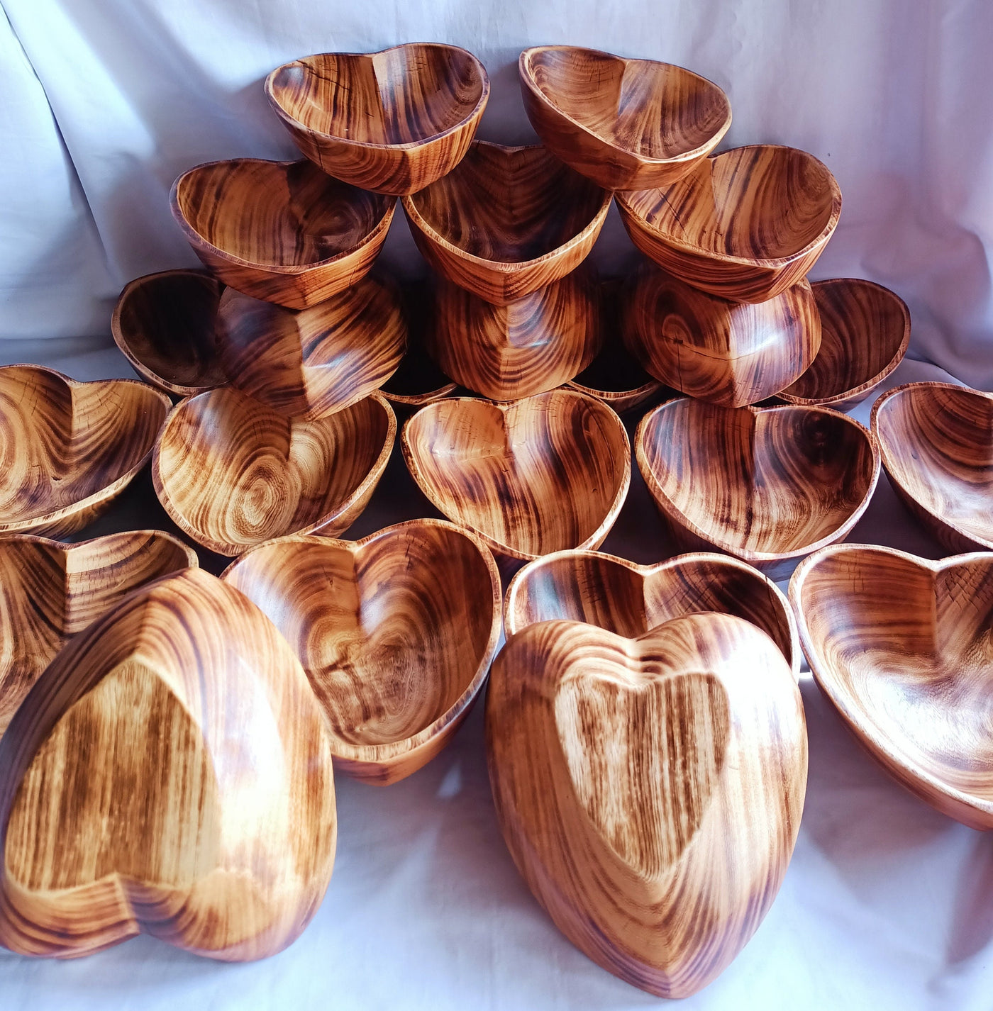 ONSALE.Wholesale Candle Ready Heart Dough Bowl set of 6. Eco Friendly Fire Retardant.Candle Making Kit.Farmhouse Decor.Valentine Bowls