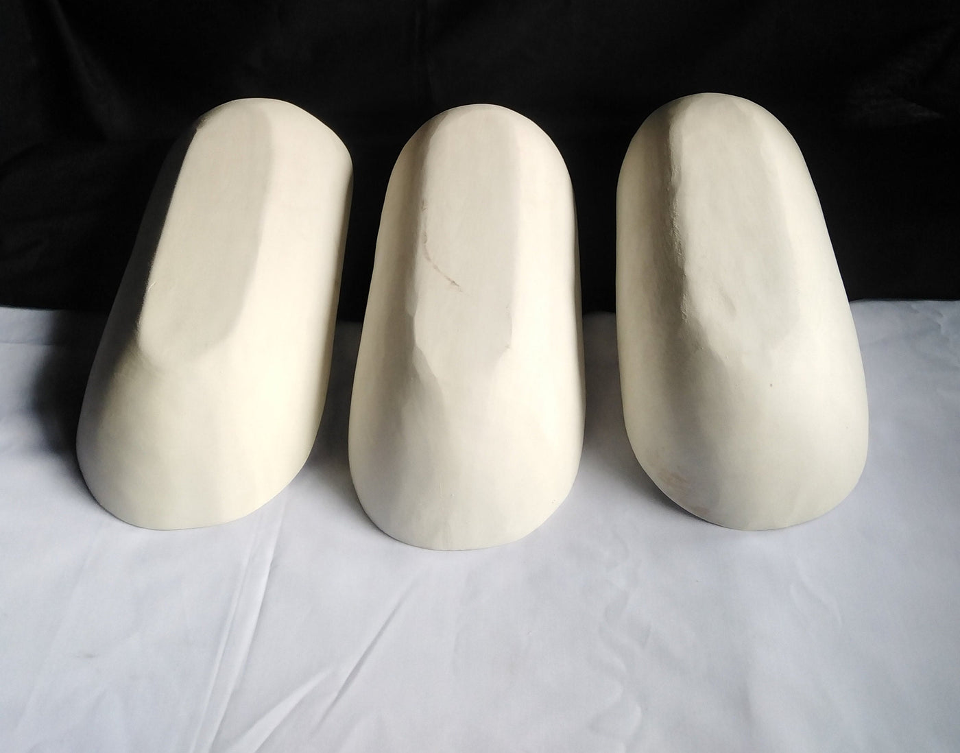 Bulk medium Wooden Candle Dough Bowls- white set of 3. Centerpiece Home Decor Bowls. Diy Candle Making Kit. 13" Wood Bowls.