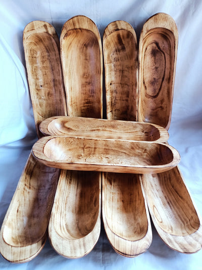 Large Wooden Candle Pour Bowl wax vessel wood Stained Farmhouse Decor Outdoor baguette dough Bowl Bulk sale qtty 4 Gift Bowl for Mum Custom