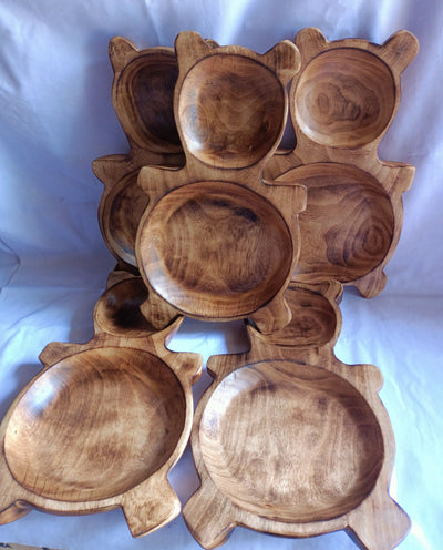 Wholesale Supply! Unique HandmadeTeddy Bear wooden Dough Bowls set of 5: DIY Candle Ready Making Kit. Farmhouse Decor Gift Bowls DIY Candle.