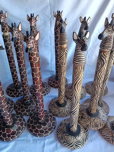 Wholesale.Handcarved wooden Animal Themed Paper Towel Holder set of 3.paper Tissue Stand kitchen.Farmhouse Decor.(Choose your Theme design)