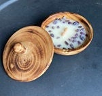Wholesale Supply!  5 inches Round Machine cut wooden Dough Bowls with Lids set of 10. DIY Candle Making Kit. Farmhouse Decor Gift bowls