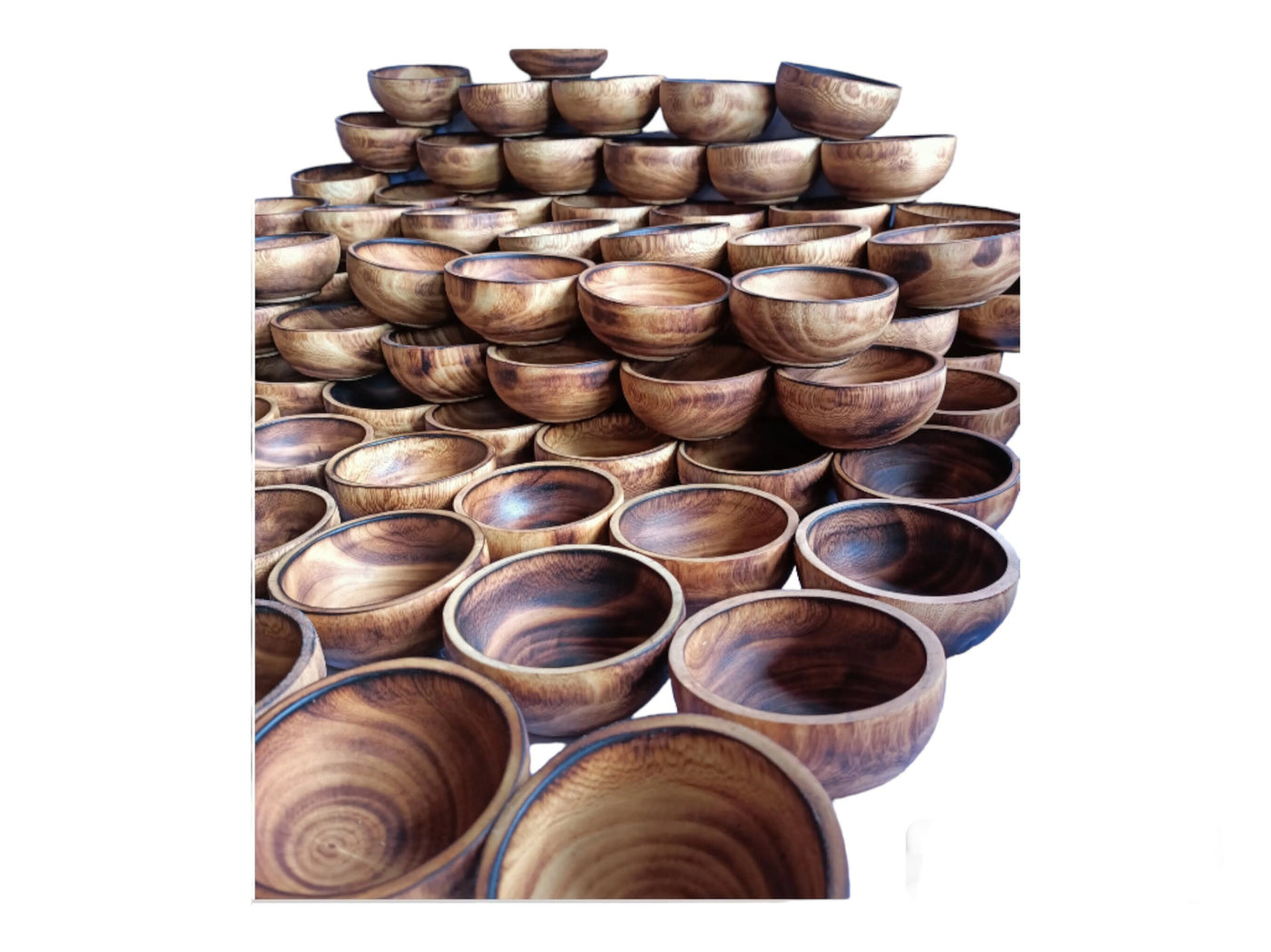 Small Wooden Candle safe Bowls minimalist Candle Fill Vessels modern candle wood Dough Bowl Farmhouse DIY Candle Refill Qty 20 Gift for Her