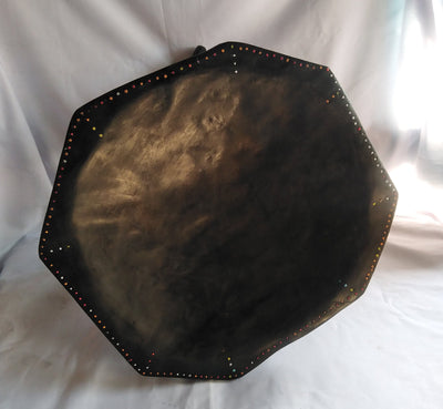 Kenyan Beaded 8 sided Senufo stool. Akamba Tribe 3 legged Senufo Stool. Traditional  Tribal stool. Decorative any occasion Stool.