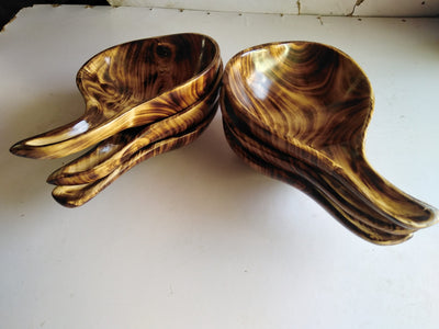 Unique Wooden Shaped Calabash set of 2. Hardwood multiple Purpose Wooden wood Decorative CALABASH. Home Decor Calabash wholesale and Retail.