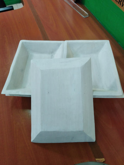 ON SALE. Wholesale Bundle of 8 White Dough Bowls. Handcarved Rustic Wood White Decor Bowl. Buy 8 get 1 free. Candle Bowls
