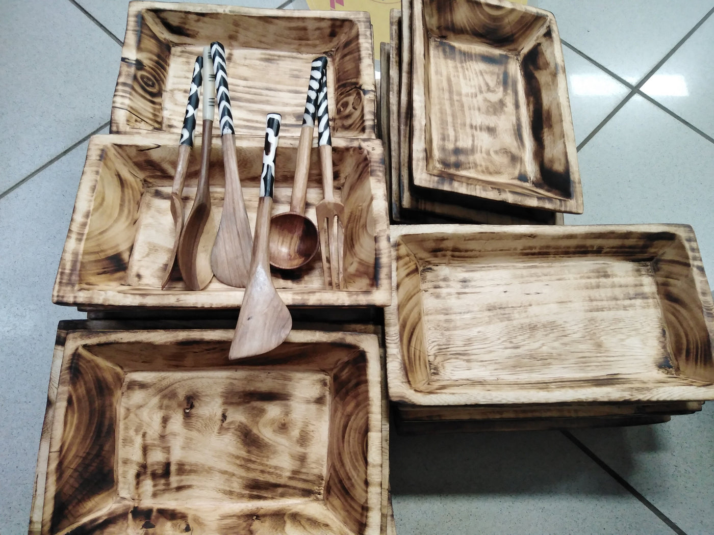Wholesale Unique Candle wax wooden Wood Dough Bowls with  Free Random Gifts. Free Gift on 4 Dough Bowls Purchase. Dough Bowls set of 4.
