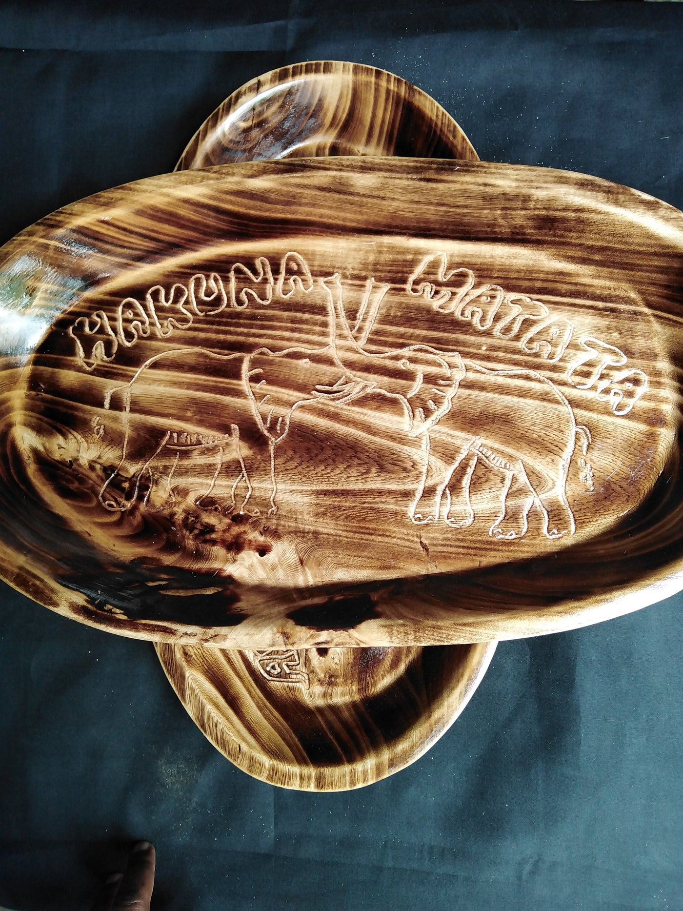 Jambo Africa Customised Wooden Serving Trays.Multipurpose wood Trays. Tea/Water/Drinks/General Food Serving Tray . Decor Platter. Gift Item