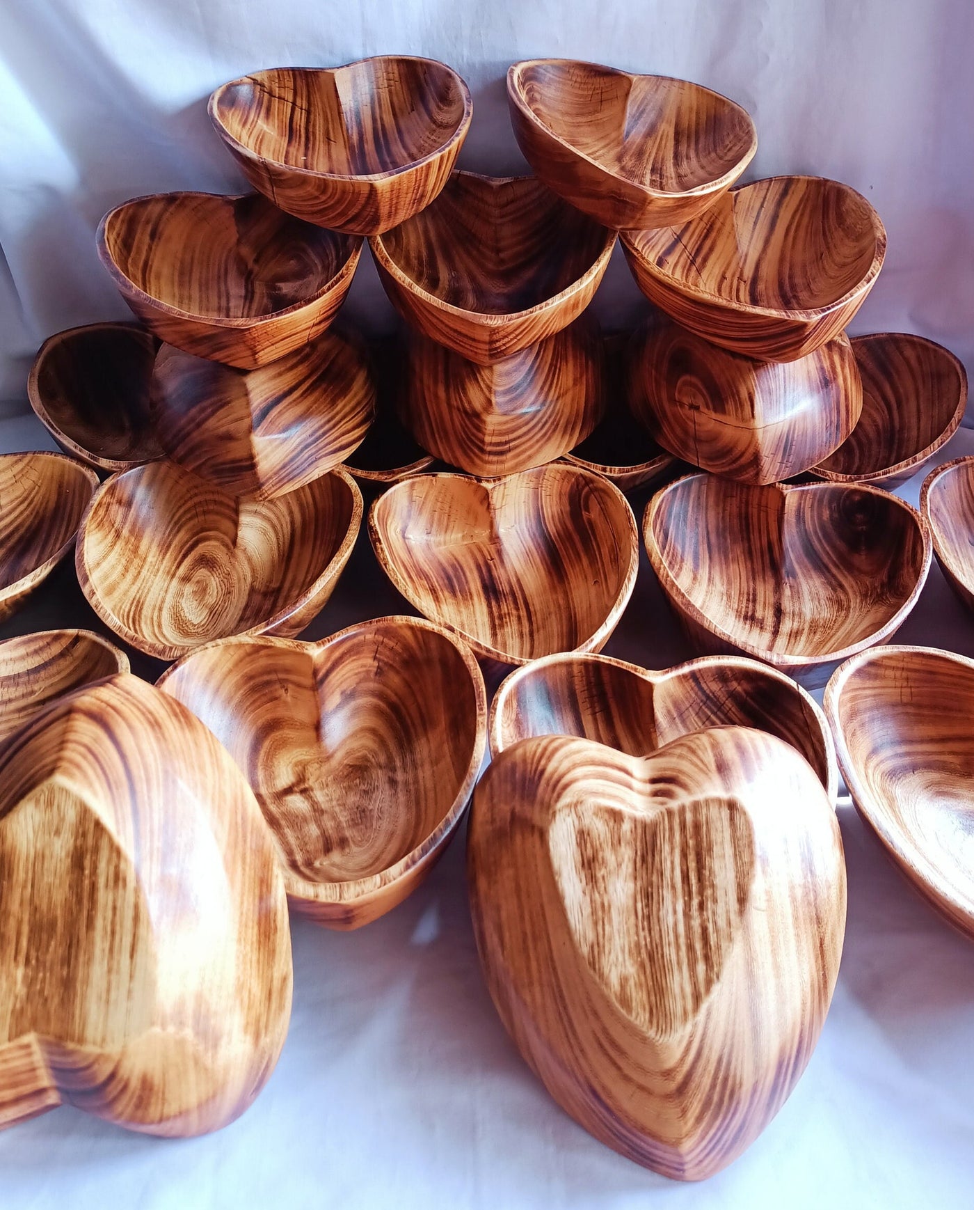 ONSALE.Wholesale Candle Ready Heart Dough Bowl set of 6. Eco Friendly Fire Retardant.Candle Making Kit.Farmhouse Decor.Valentine Bowls