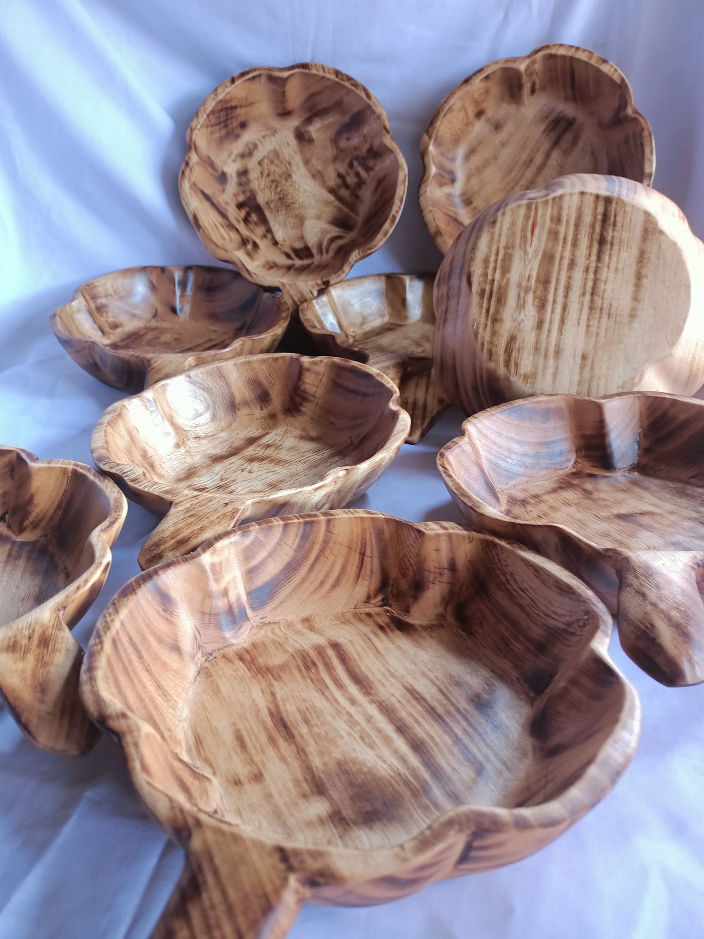 ONSALE!  Wholesale Supply Qty 5  medium wooden Pumpkin Shaped Bowls 8" Diameter by 2.5"HT. wax melts Farmhouse Decor Bowls. DIY Candle