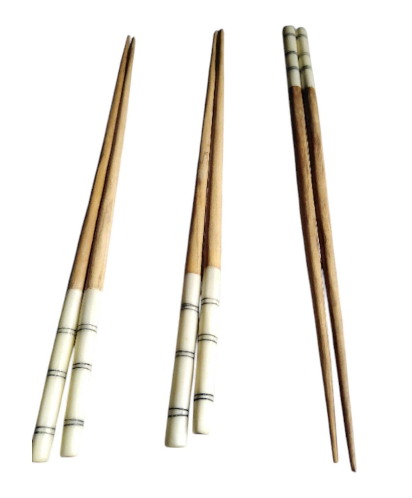 Wholesale. Handmade Olivewood and Borne Chopsticks. Unique set of 5. Borne inlay Chopsticks. Bulk chopsticks for Resell.