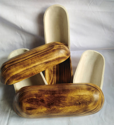 Bulk supply Candle Bowls. 9and11" skinny Candle Bowls Mix of 6 white and Natural..Farmhouse Decor Bowls.