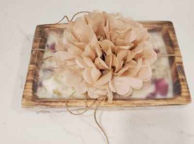 ONSALE.Wholesale Supply Available. Handcarved Candle Dough Bowls set of 4. Wooden-Unique Stained Decor Display Bowls Candle Making DIY Bowls