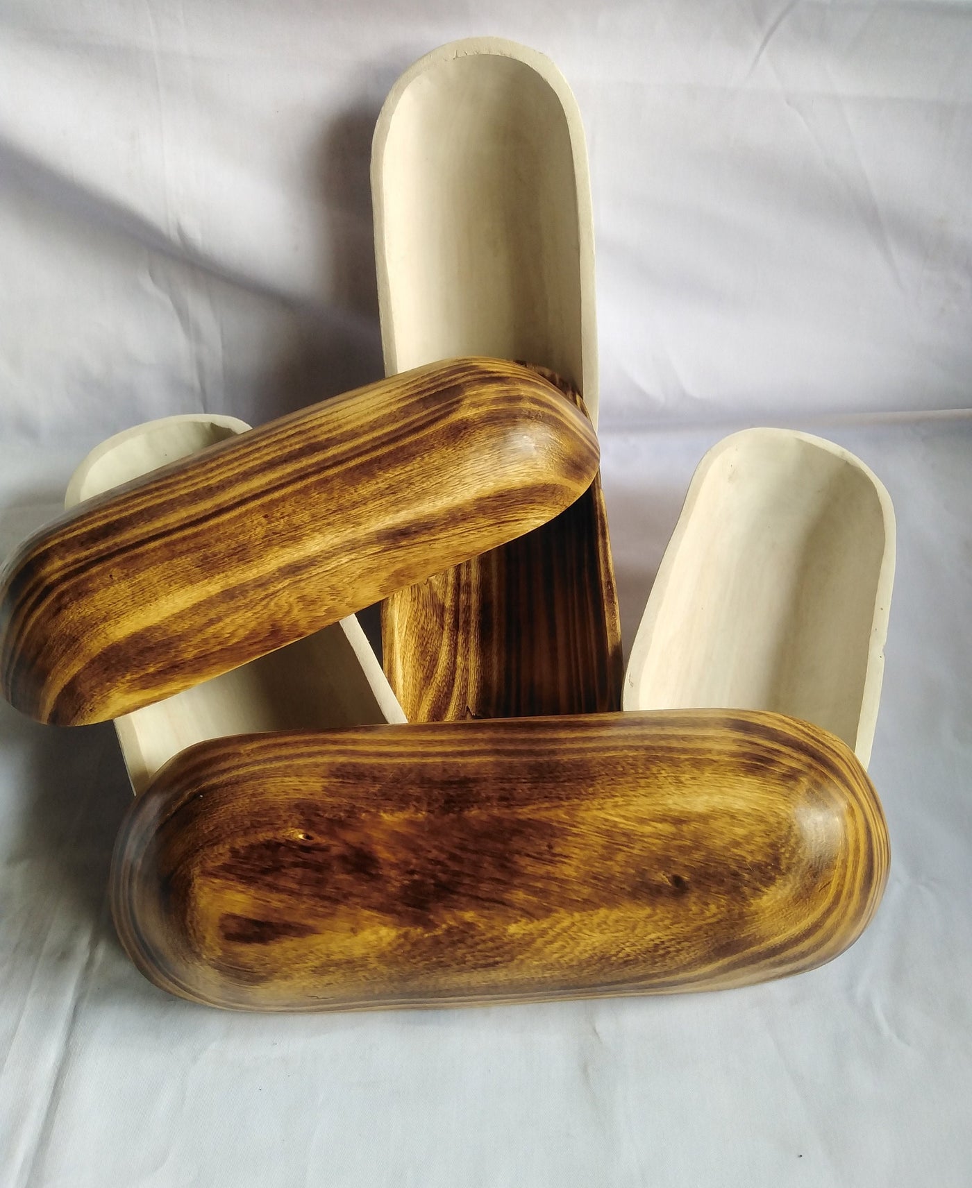 Bulk supply Candle Bowls. 9and11" skinny Candle Bowls Mix of 6 white and Natural..Farmhouse Decor Bowls.