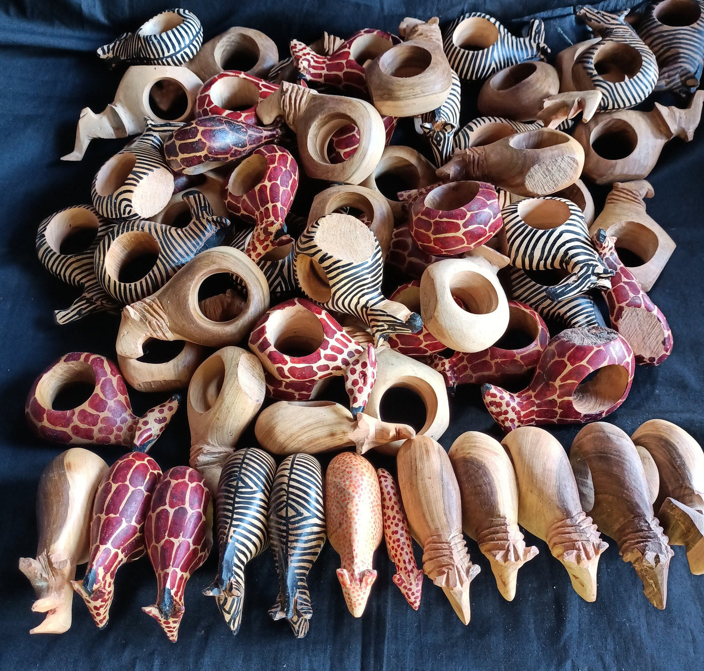Wholesale Personalised Animal Shaped Napkin Rings,Animal themed Napkin Rings set of 5. Customised Tissue/Towel holder.Perfect Valentine Gift