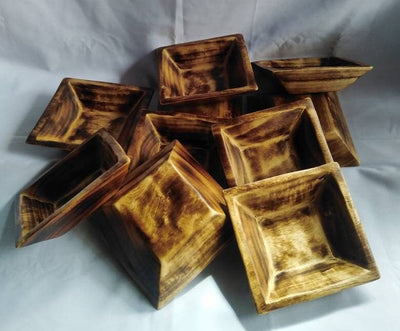 Lots of 20 Candle Ready Adorable Hand made With Natural Fire retardant Cluster Candle Bowls.Rustic Home Decor DIY Candle Making 5*5"mini sqr