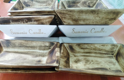 Wholesale. QTY 10 Mixed white and Natural stained Wood Engraved Dough Bowls.Decorative Candle Bowls with Initials.Express Shipping worldwide