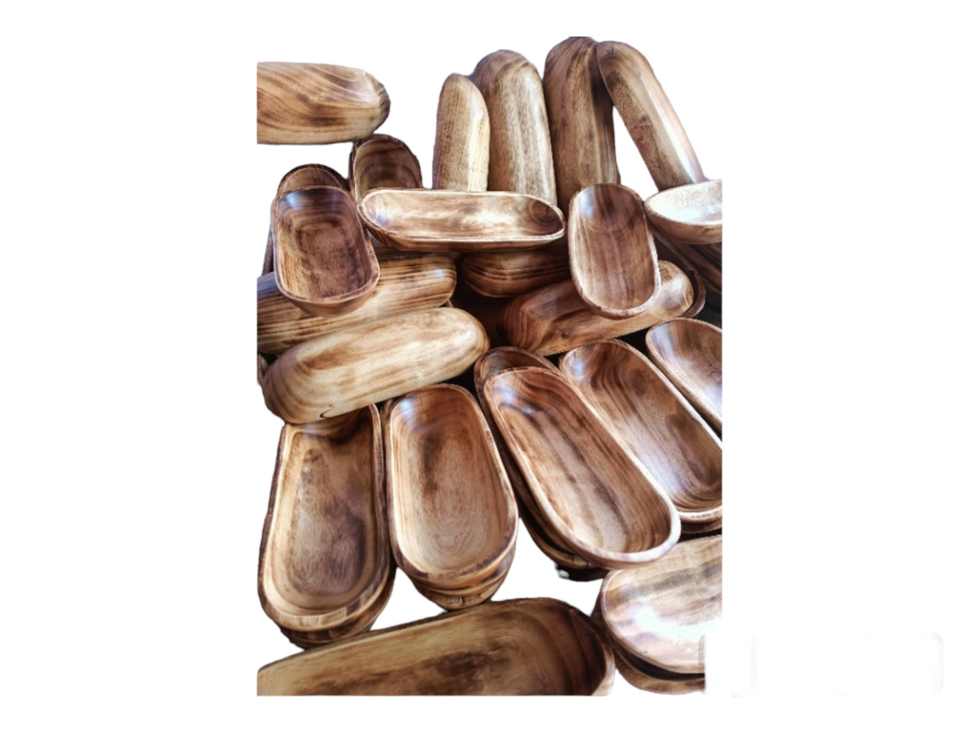 Mini Candle Vessel Dough Bowls Wooden Candle pour Handmade wax melt Bowls Farmhouse Kitchen Decor Gift Bowls Trough set qty 6 mix 9n 11 inch