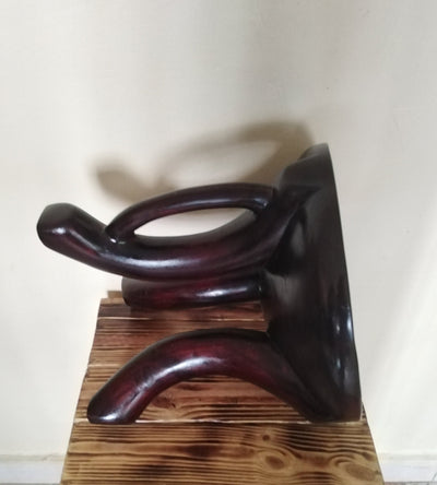 Personalised  Beaded African Stool. Modern Homes African Furniture. Custom-made Traditional Stool with personalised Art work. Gift Item Him.