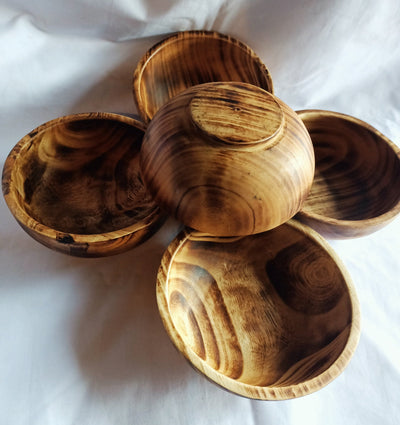 Bulk Supply. Lots of 8 perfect machine Cut, Unique Hand Finished Round wooden Bowls. 6" diameter 2.2"Ht. Farmhouse Craft Decor.DiY Candle